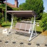 Dondolo da giardino 3 posti con tettuccio parasole regolabile Ibis Saldi