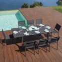 Tavolo da giardino esterno allungabile 160-240x102cm in alluminio Kend Vendita