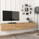Mobile porta TV sospeso 3 ante 180cm soggiorno design moderno Damla Saldi