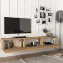 Mobile porta TV sospeso 3 ante 180cm soggiorno design moderno Damla Caratteristiche