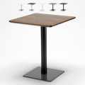 Tavolino 60x60 quadrato con base centrale per bar bistrot Horeca Promozione