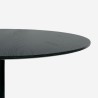 Set tavolo da pranzo nero Tulipan rotondo 80cm 2 sedie trasparente Haki 