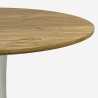 Set 4 sedie bianco trasparente tavolo Tulipan legno rotondo 120cm Meis+ 