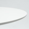 Set 2 sedie Tulipan trasparente bianco nero tavolo rotondo 60cm Nuit 