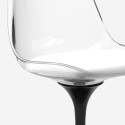 Set 2 sedie policarbonato bianco nero tavolo rotondo Tulipan 80cm Raxos 