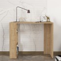 Scrivania studio ufficio 3 scaffali 90x40x74cm moderno in legno Netenya Saldi