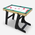 Tavolo gioco multifunzione pieghevole 3in1 biliardo ping pong hockey Texas Sconti
