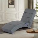 Chaise longue massaggiante riscaldante poltrona in similpelle Rennes Saldi