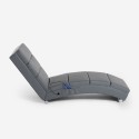 Chaise longue massaggiante riscaldante poltrona in similpelle Rennes Modello
