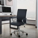 Sedia per ufficio elegante girevole ergonomica acciaio similpelle Cursus Vendita