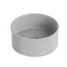 Lavandino bagno lavabo da appoggio rotondo 40x18cm ceramica opaco Nordic Sconti