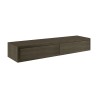 Mensola da parete con 2 cassetti soggiorno design moderno Domino Maxi 