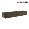 Mensola da parete con 2 cassetti soggiorno design moderno Domino Maxi Catalogo
