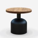 Tavolino rotondo da salotto 50cm basso da caffè in legno Bruce Vendita