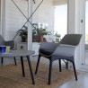 Salotto da giardino esterno set 2 poltrone divano tavolino Luxor Lounge Misure
