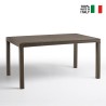 Tavolo da giardino esterno 150x90cm in rattan polipropilene Houston Caratteristiche