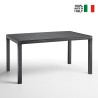 Tavolo da giardino esterno 150x90cm in rattan polipropilene Houston Misure