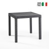 Tavolo quadrato 80x80cm esterno giardino in polipropilene rattan Dallas Caratteristiche