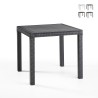 Tavolo quadrato 80x80cm esterno giardino in polipropilene rattan Dallas Vendita