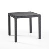 Tavolo quadrato 80x80cm esterno giardino in polipropilene rattan Dallas Acquisto