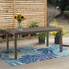Tavolo da giardino esterno 150x90cm in rattan polipropilene Houston Catalogo