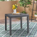 Tavolo quadrato 80x80cm esterno giardino in polipropilene rattan Dallas Catalogo