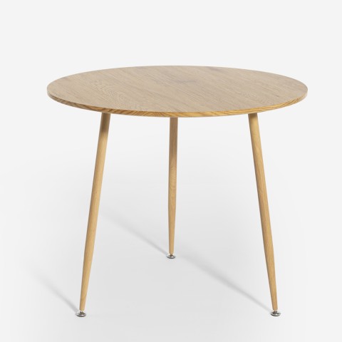 Tavolo rotondo da pranzo cucina 80 cm in legno design Frajus Promozione