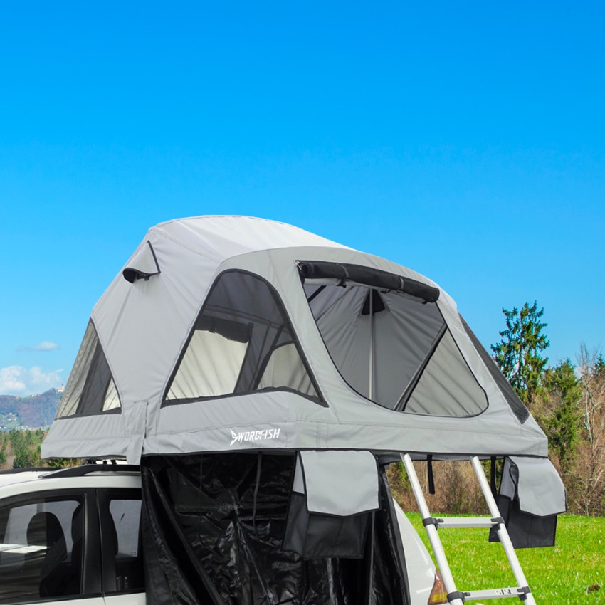 Montana: tente de camping pour toit de voiture 120x210cm 2 places