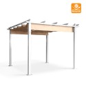 Gazebo da giardino esterno a pergola 3x3m in alluminio Firenze UV Moon Caratteristiche