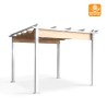 Gazebo da giardino esterno a pergola 3x3m in alluminio Firenze UV Moon Caratteristiche