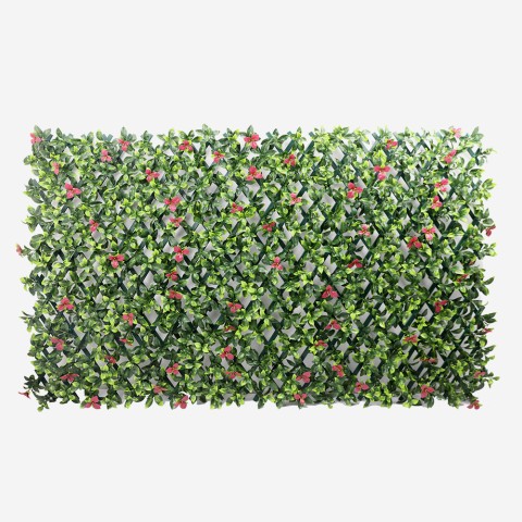 Siepe artificiale da giardino traliccio estensibile 2x1m piante Salix Promozione