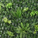 Siepe piante artificiale da giardino grigliato 200x100cm estensibile Laurus Offerta