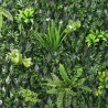 Siepe piante artificiale da giardino grigliato 200x100cm estensibile Laurus Offerta