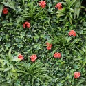 Siepe artificiale sempreverde 100x100cm piante 3D giardino Lemox Saldi