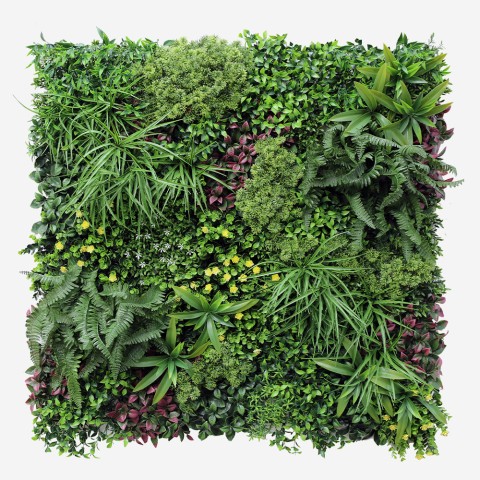 Siepe artificiale realistica 100x100cm piante 3D esterno giardino Ilex Promozione