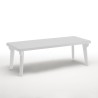 Set tavolo allungabile 160-220cm 6 sedie da giardino bianco Liri Light 
