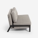 Divano letto 2 posti moderno design tessuto soggiorno Bellamy Misure