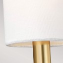 Lampada da parete classica moderna paralume in tessuto bianco Brianna1 Modello