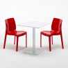 Tavolo Quadrato Bianco 60x60 cm con 2 Sedie Colorate Ice Lemon Acquisto