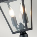Lampione da giardino esterno classico lanterna 2 luci Alford Place Offerta