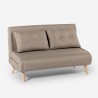 Divano letto soggiorno 2 posti stile scandinavo tessuto Elettra Prezzo