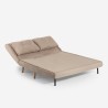 Divano letto soggiorno 2 posti stile scandinavo tessuto Elettra Costo