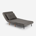 Set divano letto 2 posti scandinavo + poltrona pieghevole Sienna Misure