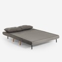 Set divano letto 2 posti scandinavo + poltrona pieghevole Sienna 