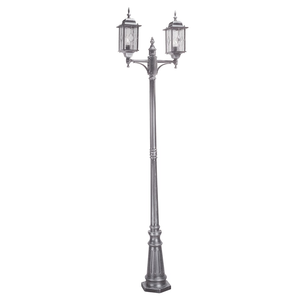 Lampione da giardino esterno classico 2 luci lanterna IP44 Wexford 8