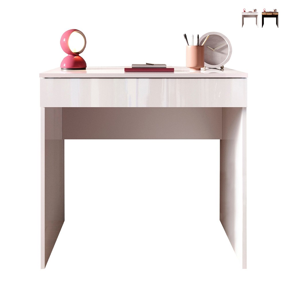 Scrivania salvaspazio 78x50x76cm ufficio cameretta con cassetto Kirk