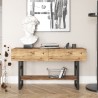 Consolle ingresso in legno metallo stile industriale 2 cassetti Etage Offerta