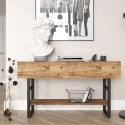 Consolle ingresso in legno metallo stile industriale 2 cassetti Etage Saldi