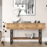 Consolle ingresso in legno metallo stile industriale 2 cassetti Etage Saldi