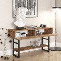 Consolle ingresso in legno metallo stile industriale 2 cassetti Etage Sconti